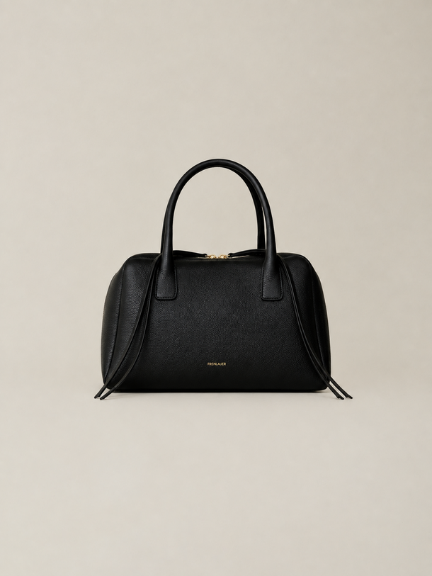 Bowling Bag Medium Black Grained 