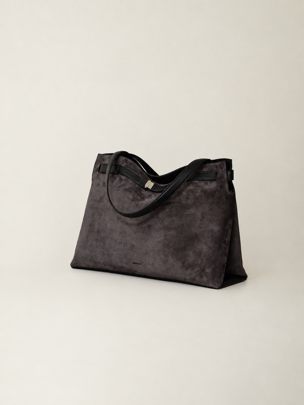 Greta Tote Grafite Suede 