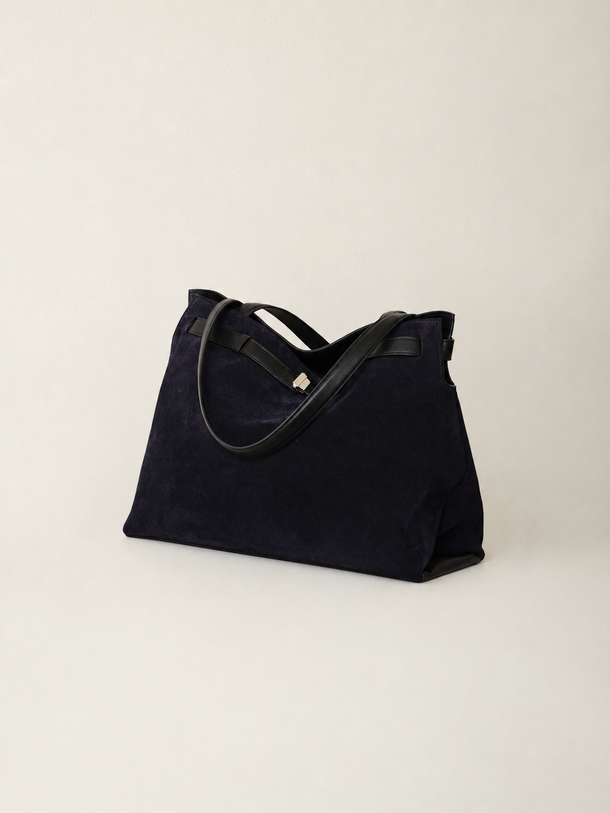 Greta Tote Universe Dark Blue Suede