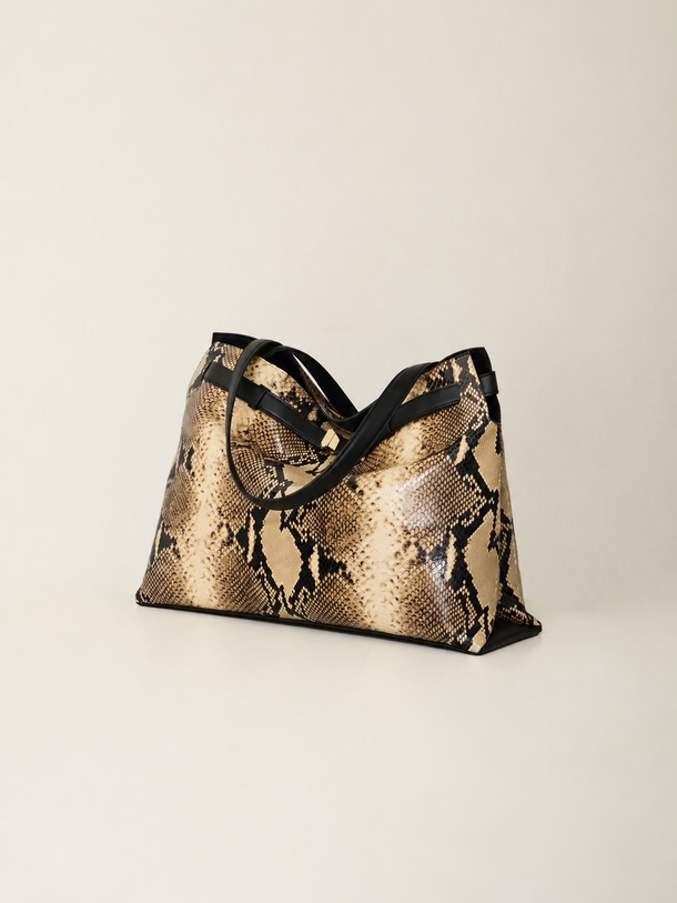 Greta Tote Pitone Nature