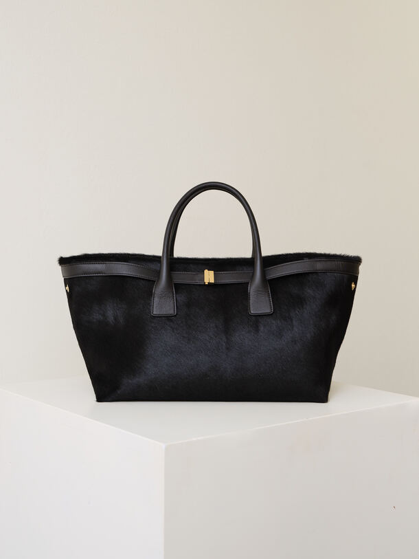 Greta Bag Pony-Effect Black
