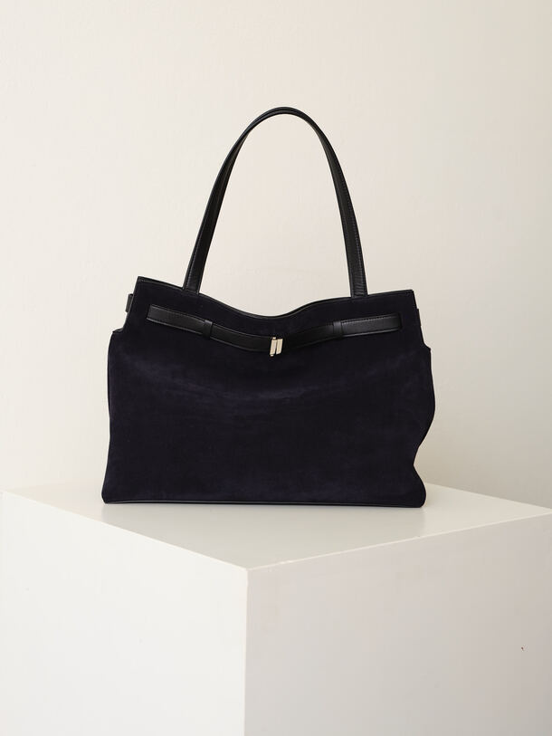 Greta Tote Universe Dark Blue Suede
