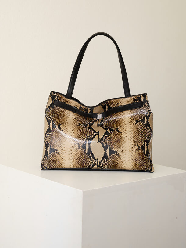 Greta Tote Pitone Nature