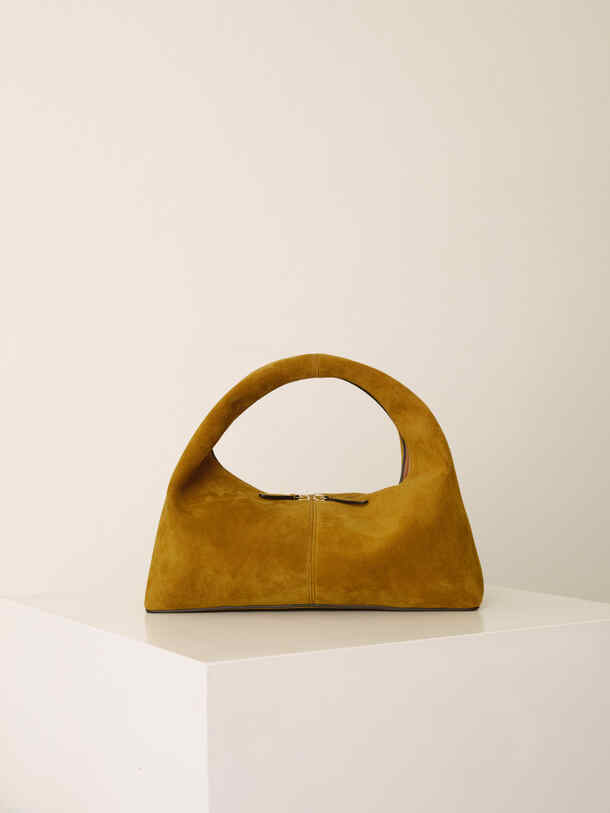 Panier Baguette Mustard  Suede 